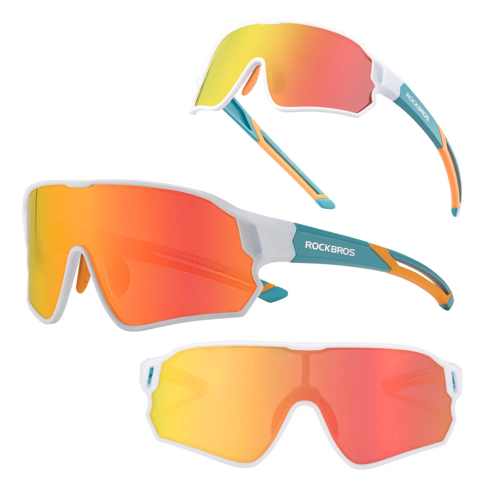 ROCKBROS Kids Polarized Cycling Sunglasses UV400 Bike Glasses - Image 9