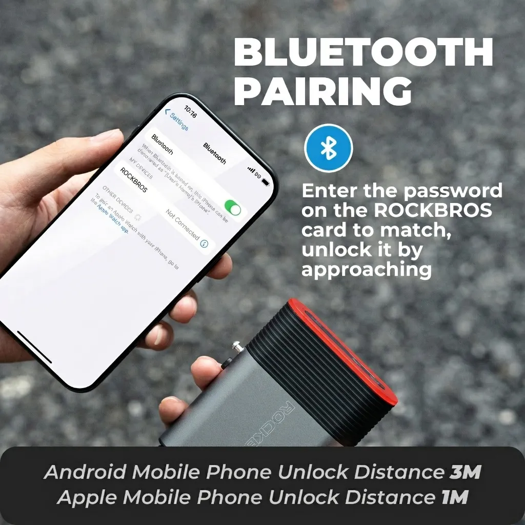 Smart Bike Tail Light with Brake Sensor & Bluetooth Lock - Image 5
