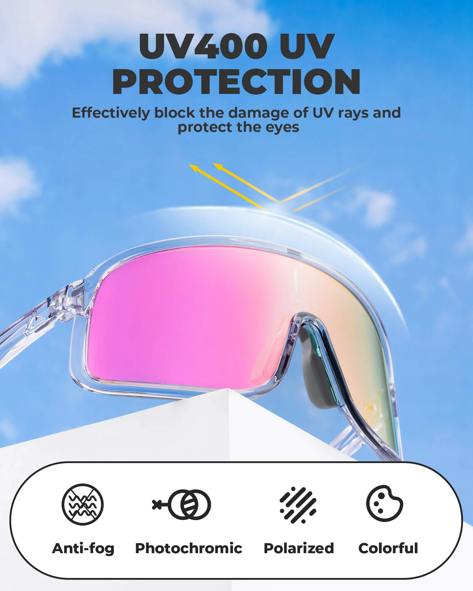 SP350 Photochromic Cycling Glasses - Image 17
