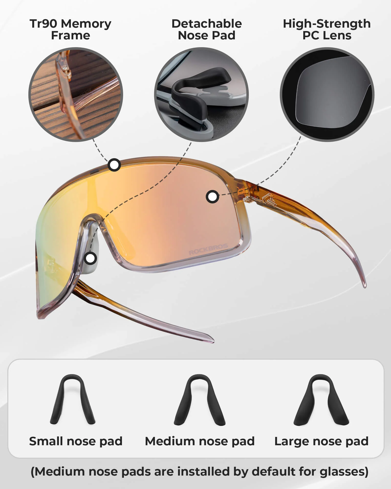 SP350 Photochromic Cycling Glasses - Image 23