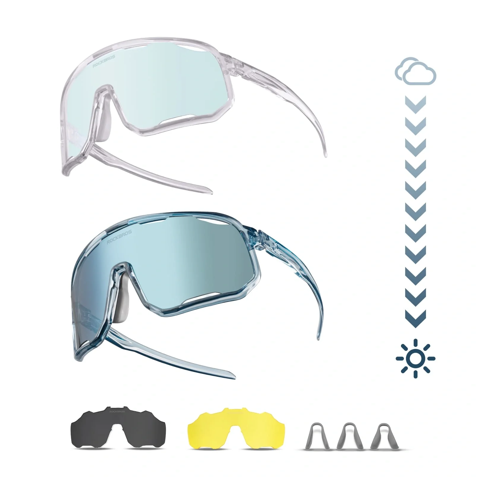 SP351 Photochromic Windproof Cycling Sunglasses - Image 19