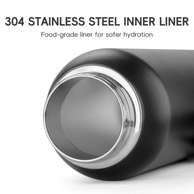 Stainless Steel Insulated Sports Water Bottle with Straw - Image 5
