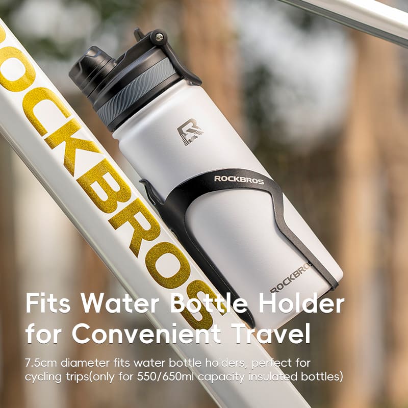 Stainless Steel Insulated Sports Water Bottle with Straw - Image 9