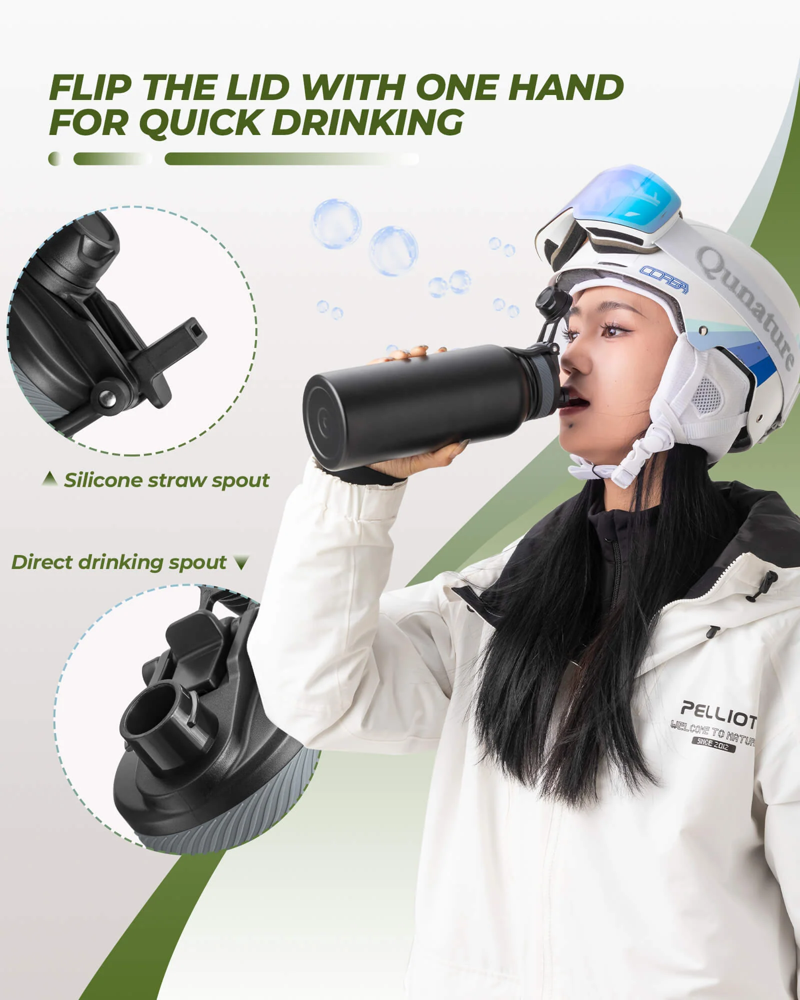 Stainless Steel Water Bottle – Large Capacity - Image 3