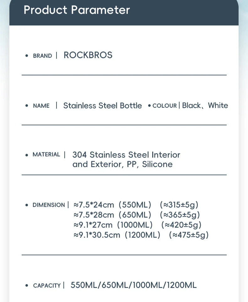 Stainless Steel Water Bottle – Large Capacity - Image 9