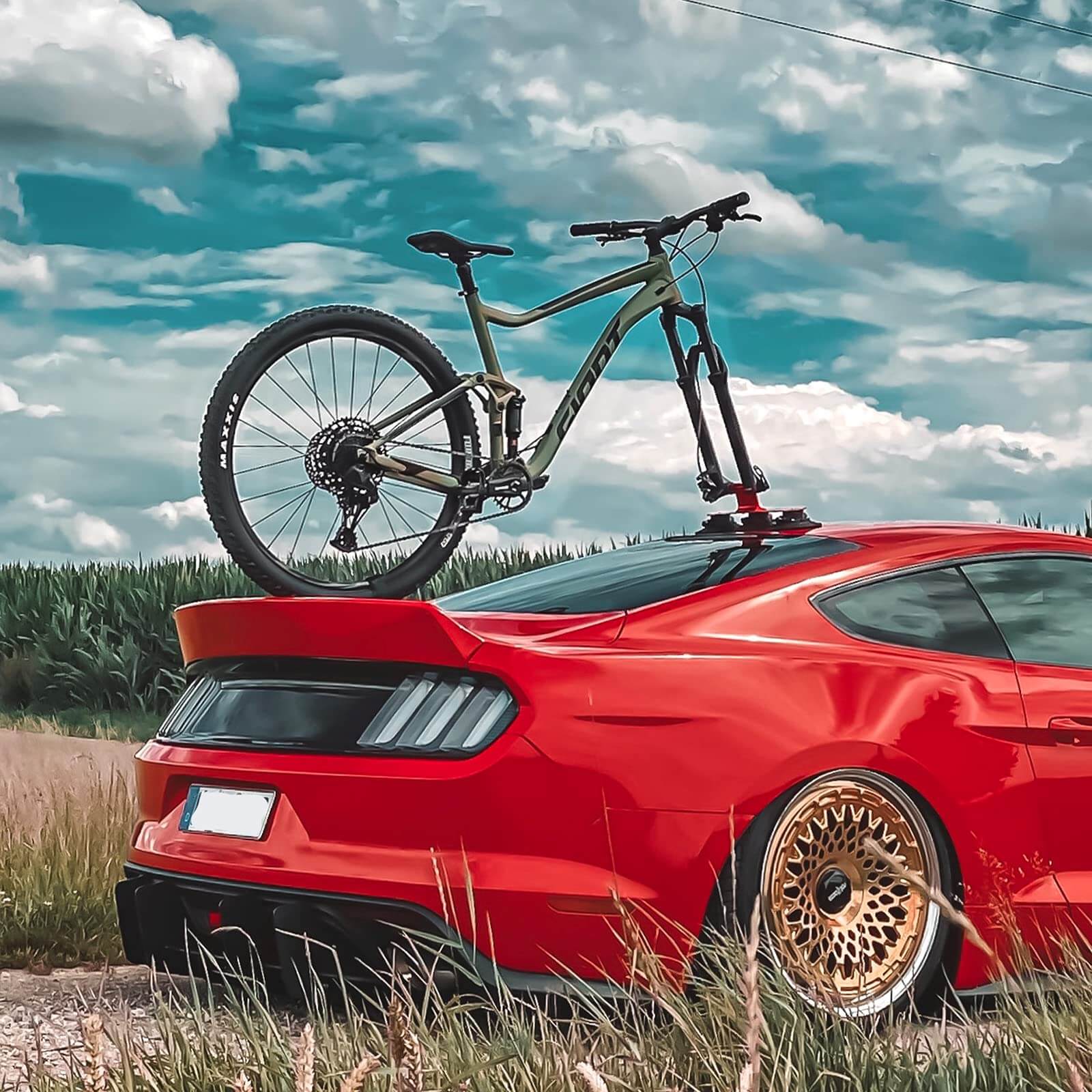 Suction Cup Bike Rack for Car Roof Quick Release Roof Mounted Carrier - Image 16