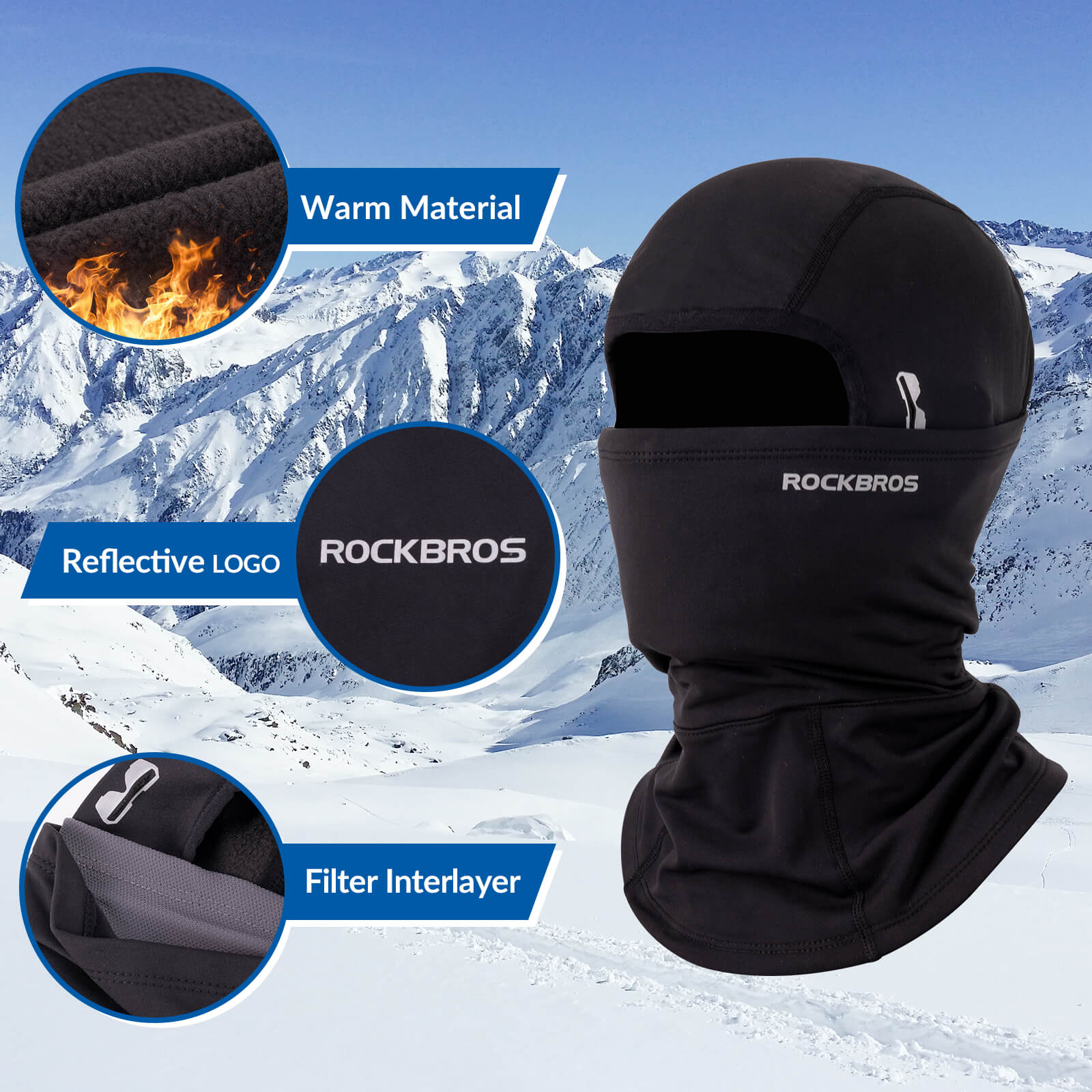 Thermal Ski Balaclava with Glasses Hole - Image 7
