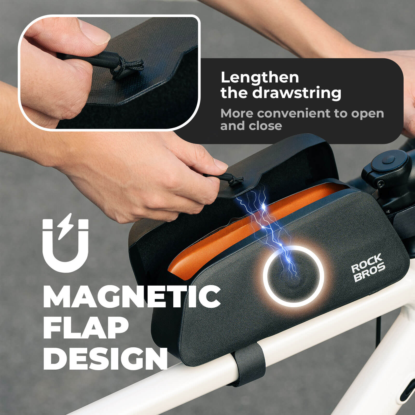 Top Tube Bike Frame Bag Magnetic 100% Waterproof - Image 7