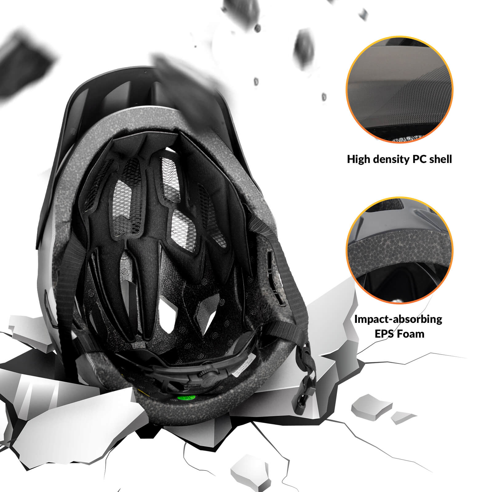 TS-61 Kids Full-Face Bike Helmet - Image 6