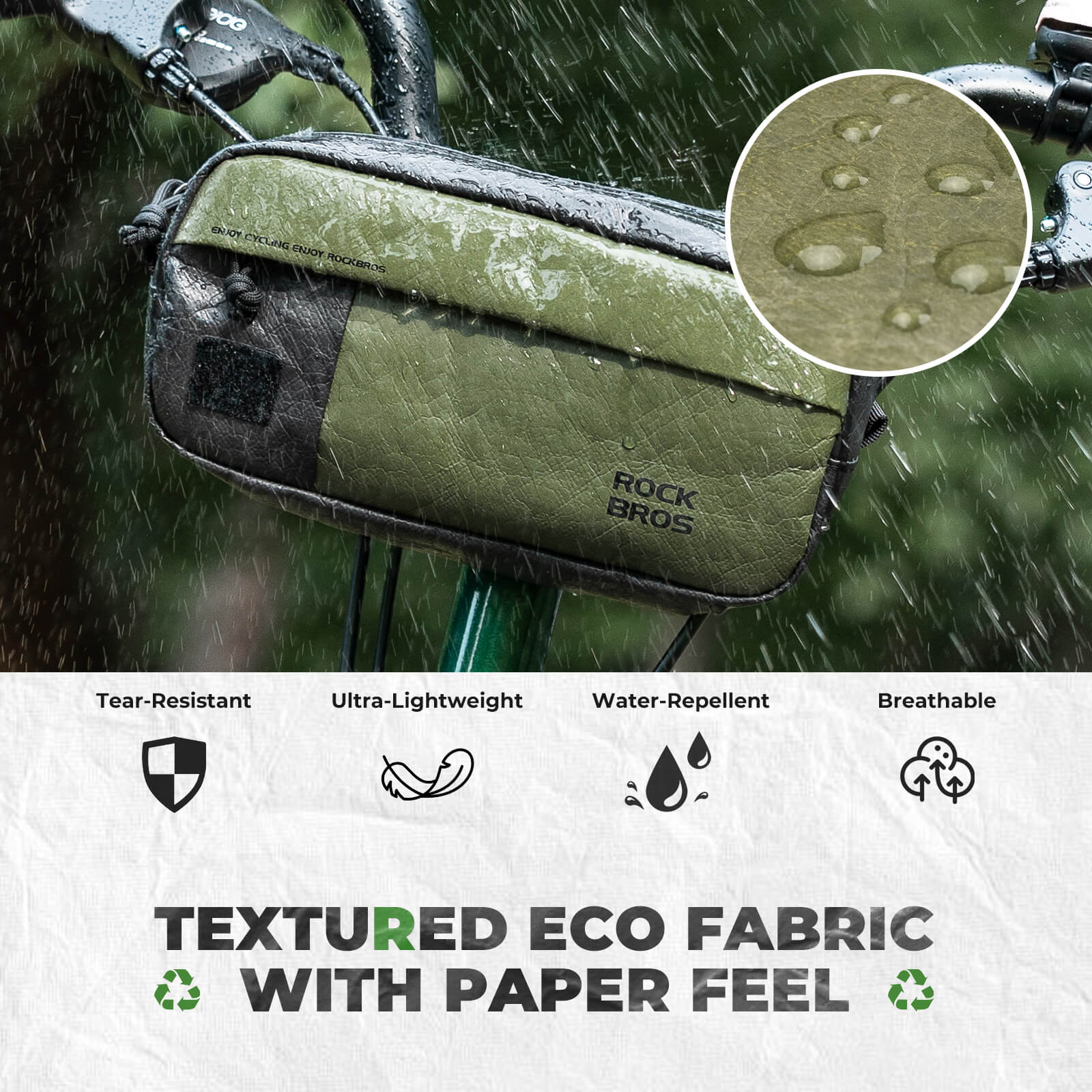 Bike Handlebar Bag with Shoulder Strap - 1.5L - Image 4