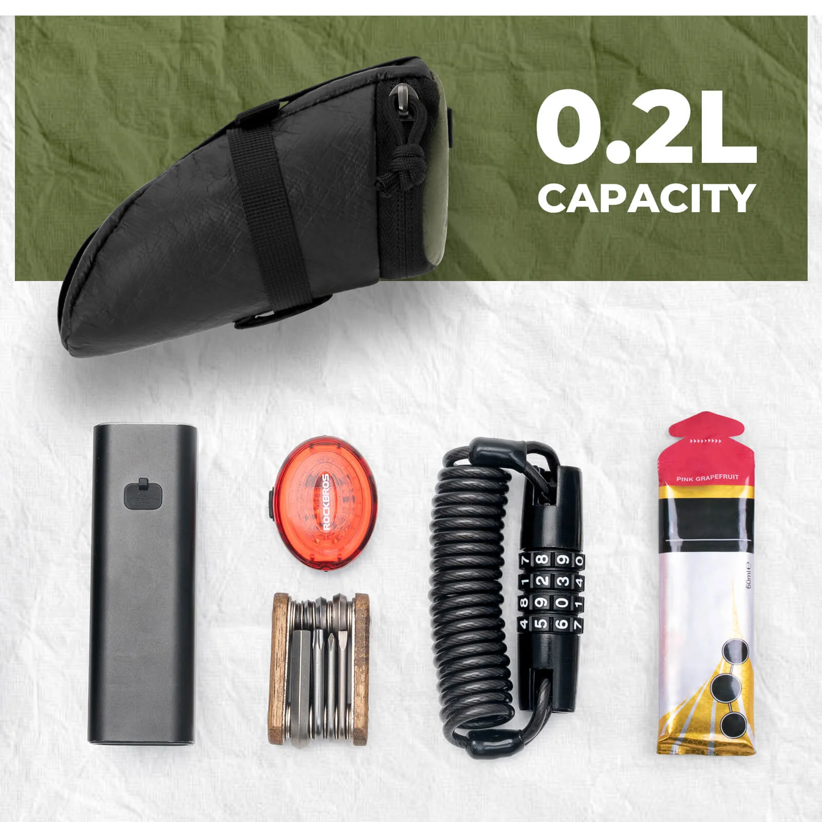 Bike Saddle Bag - 0.2L - Image 5