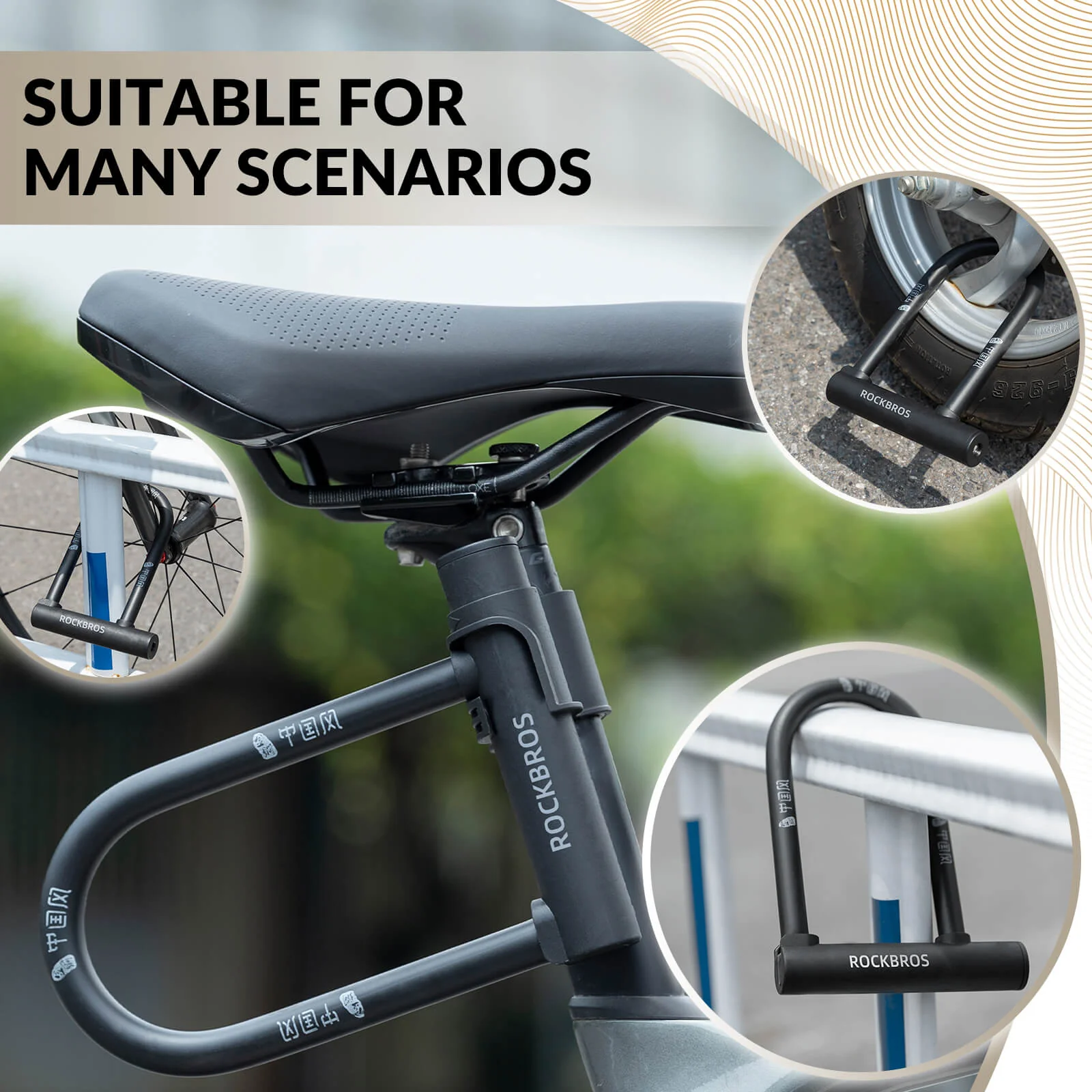 U-Lock Bike Lock for Secure Bicycle Protection - Image 6