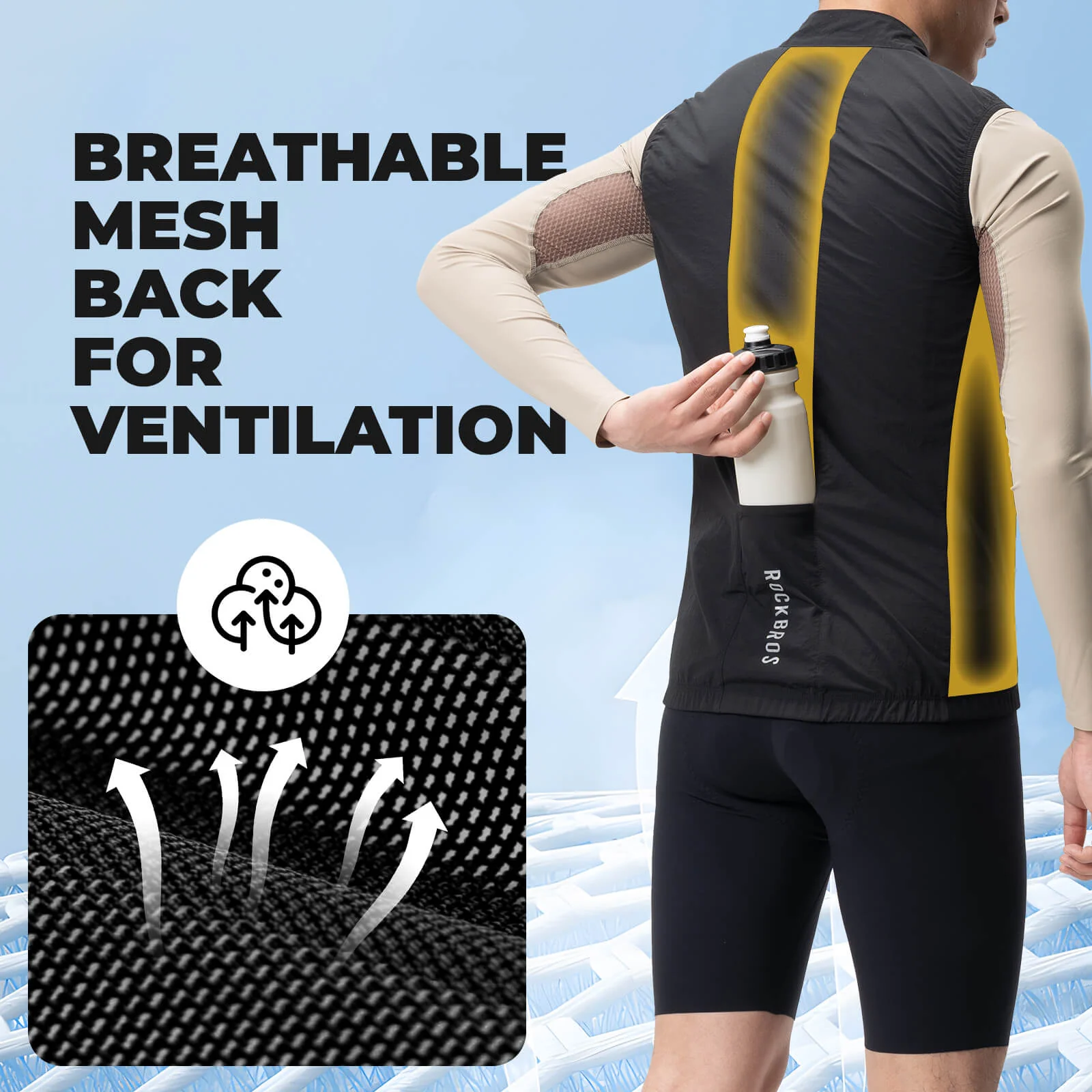 Unisex Windproof Cycling Vest - Image 5