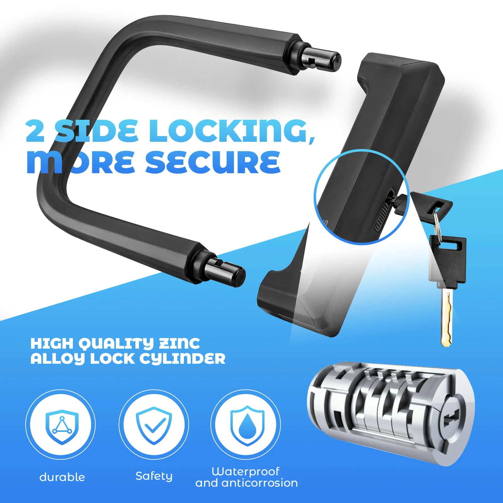 Upgraded Wide & Thick Silicone U-Lock - Image 5