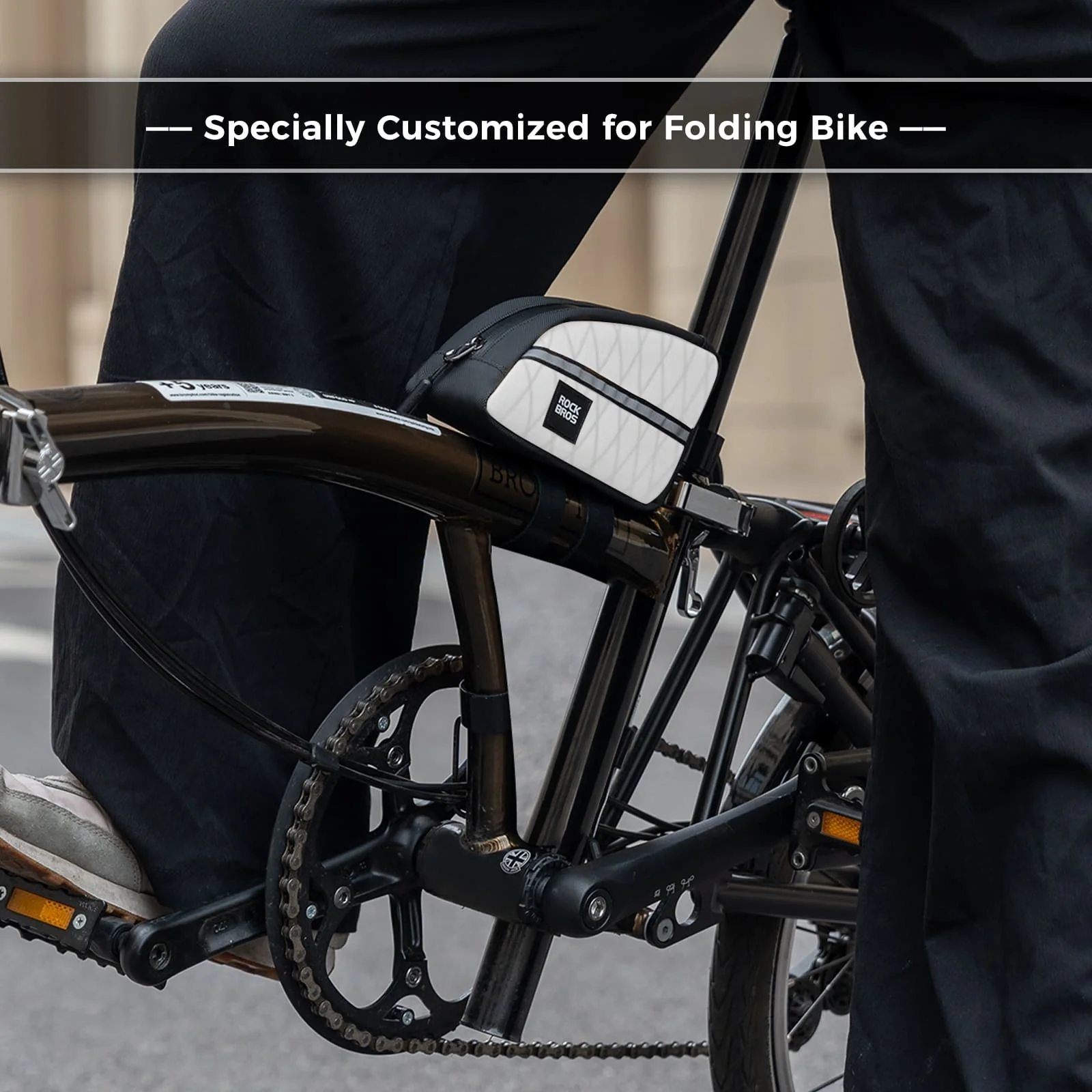 Waterproof Bike Top Tube Bag Nylon Frame 0.9L - Image 6
