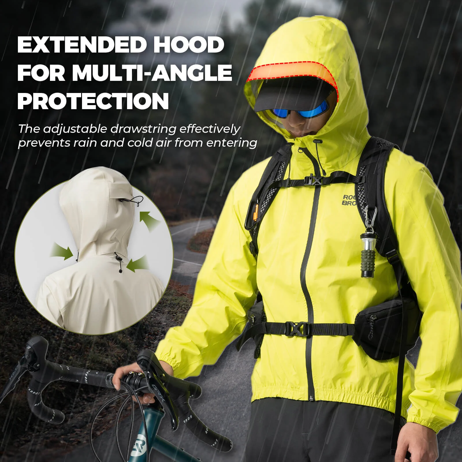 Unisex Waterproof Windproof Cycling Jacket - Image 5