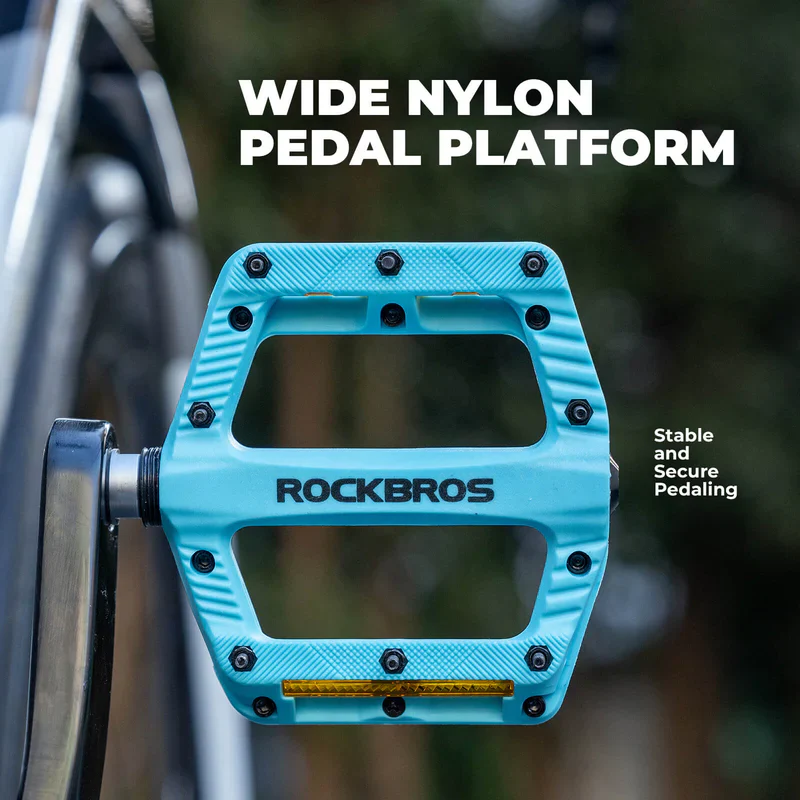 Wide Nylon Flat Bike Pedals - Image 10