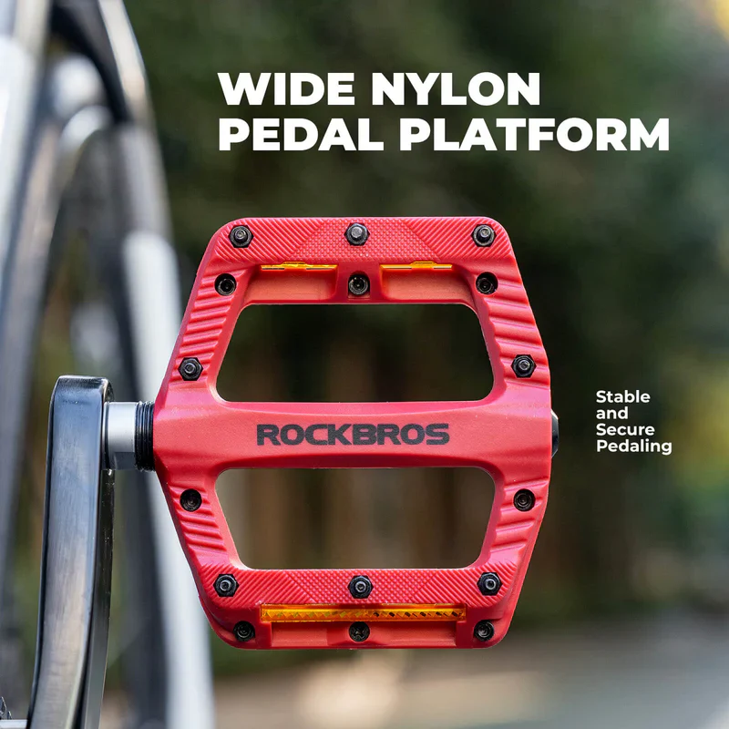 Wide Nylon Flat Bike Pedals - Image 12