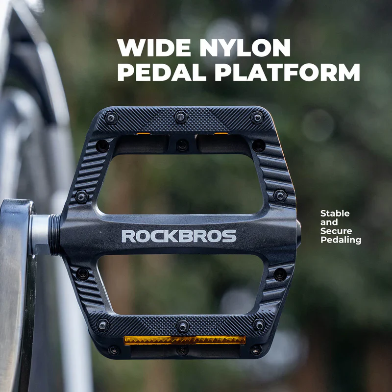 Wide Nylon Flat Bike Pedals - Image 9