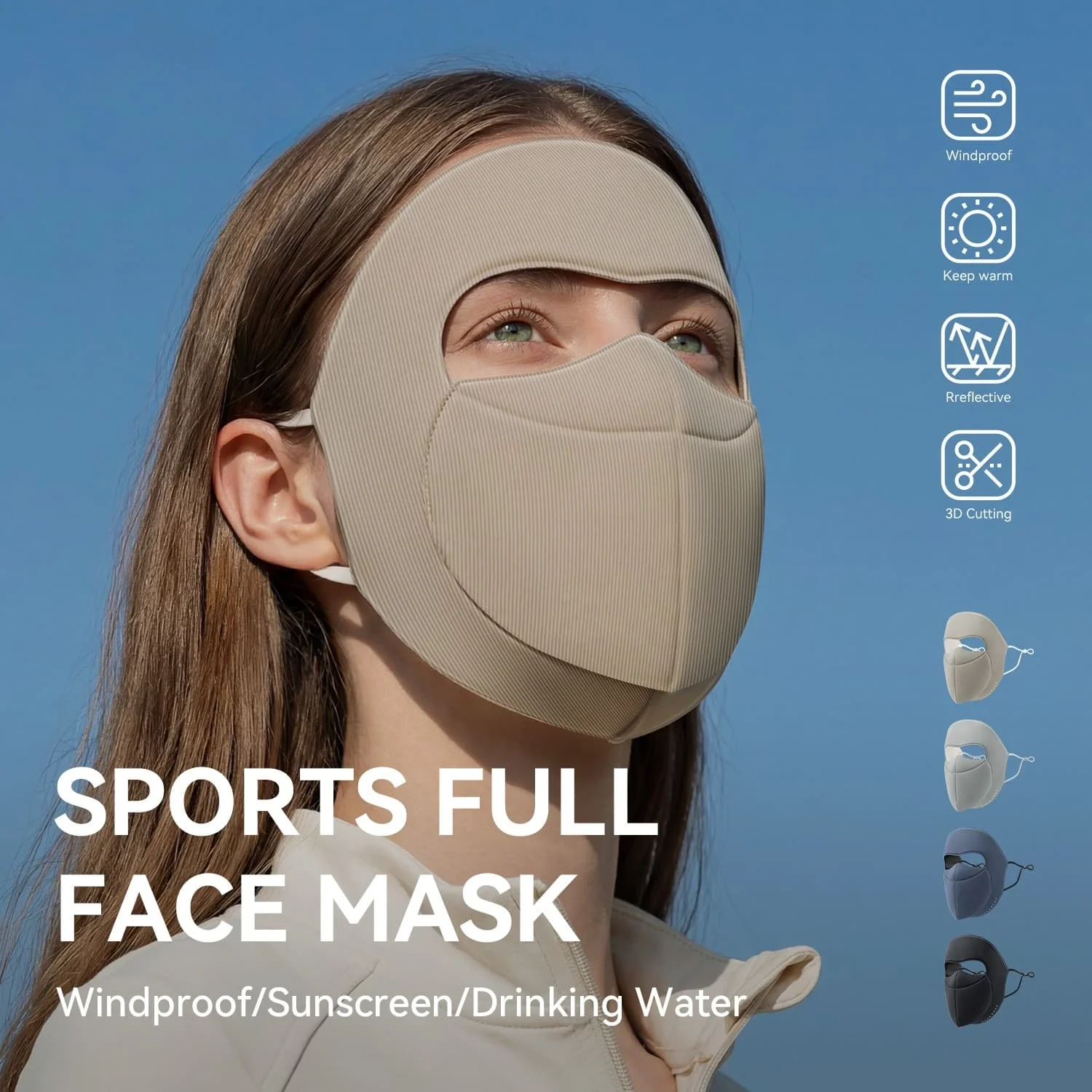Windproof Cycling Full Face Mask - Image 5