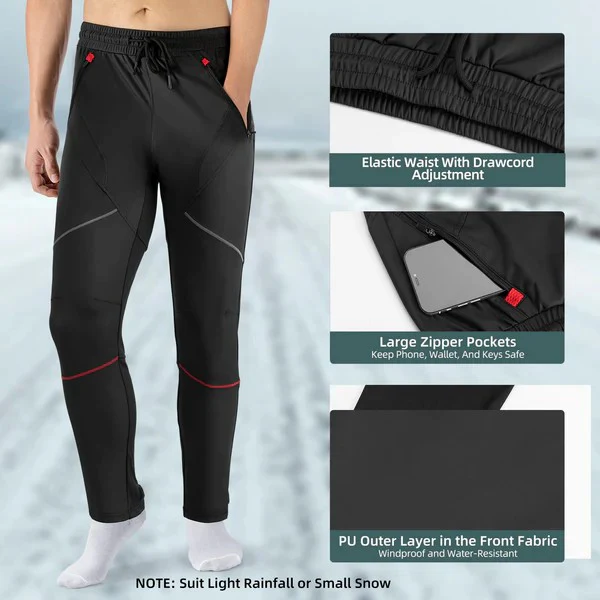 Windproof Thermal Cycling Jacket & Pants Set - Image 3
