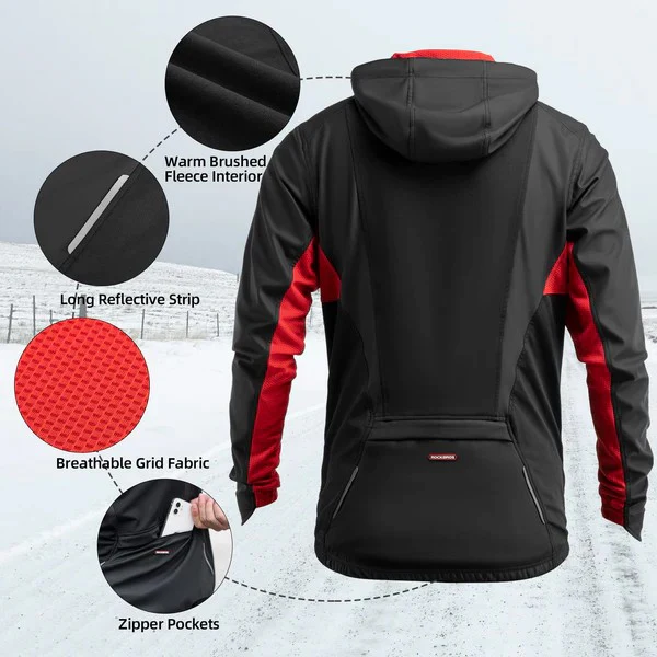 Windproof Thermal Cycling Jacket & Pants Set - Image 4