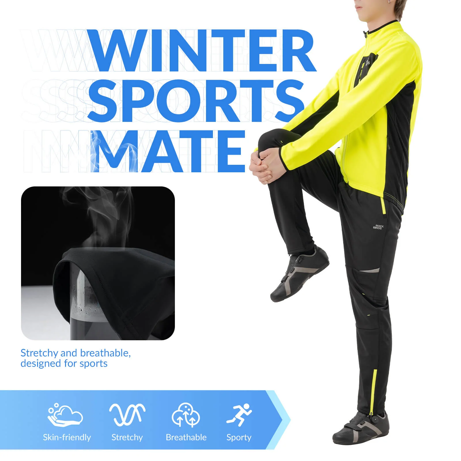 Unisex Windproof Thermal Cycling Pants - Image 4
