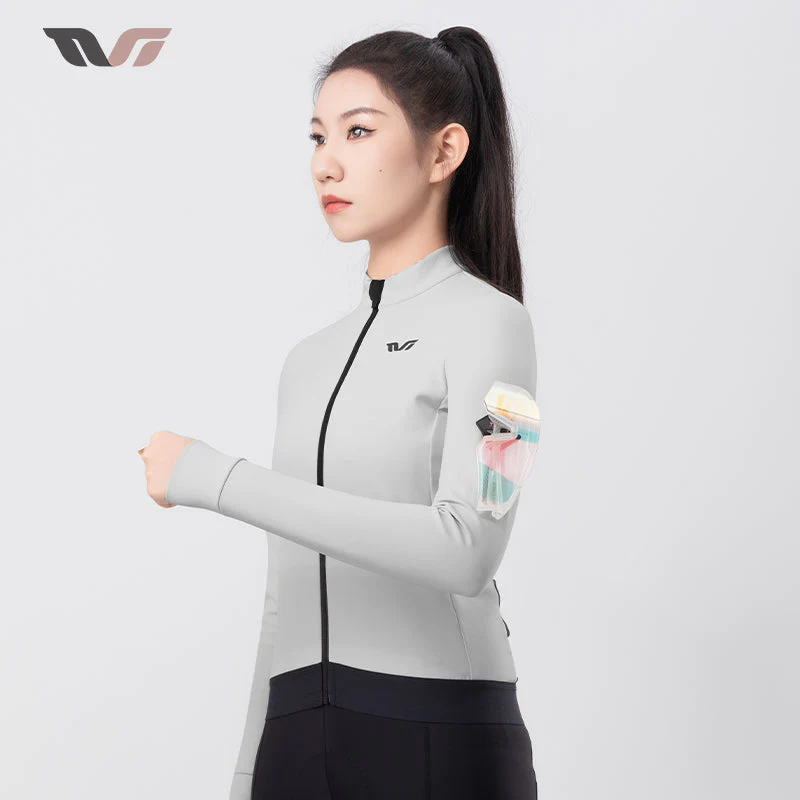 Women's Fleece Cycling Jersey Lightweight - Image 6