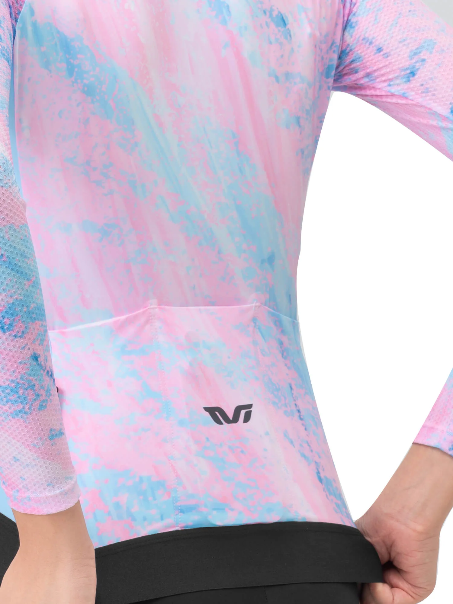 Women's TVI Long-Sleeve Cycling Jersey Sakura Mirage - Image 7