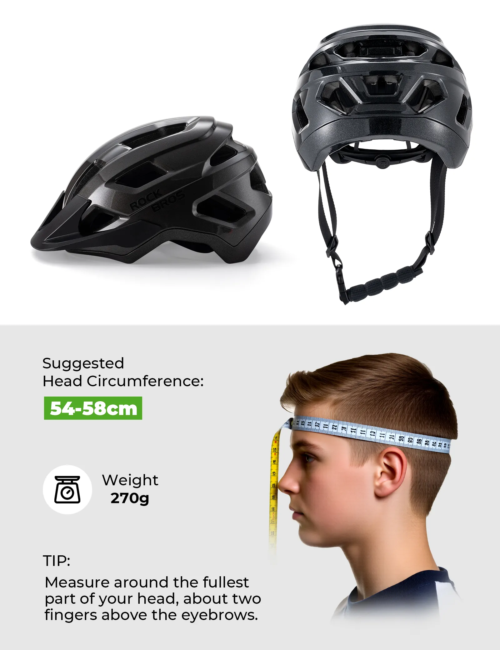 Youth Cycling Helmet & Magnetic Helmet Light Bundle - Image 10