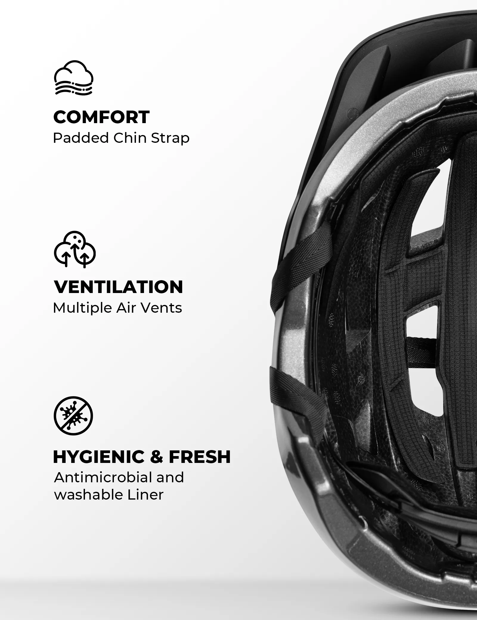 Youth Cycling Helmet & Magnetic Helmet Light Bundle - Image 9